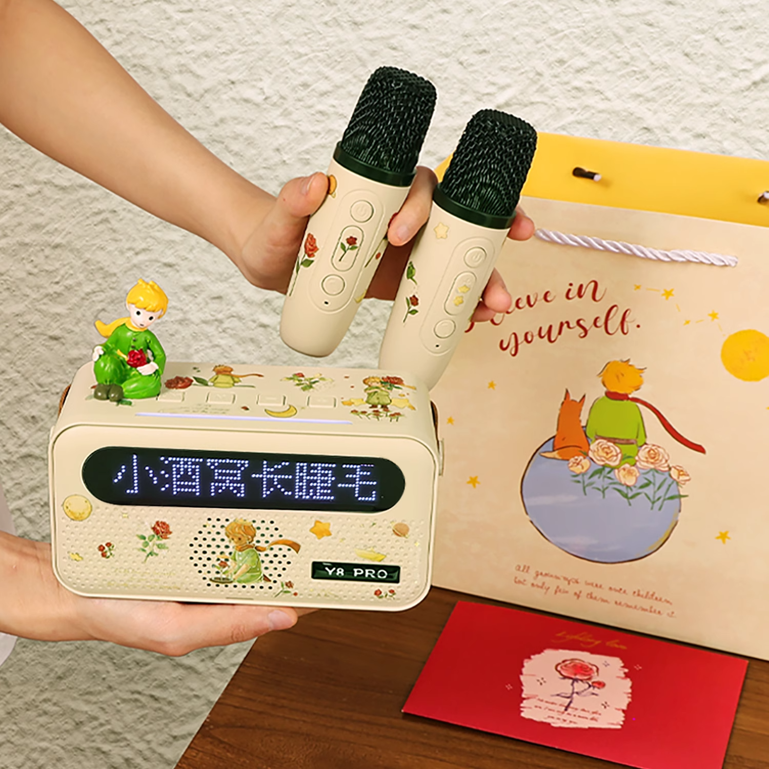 Panpuri | Karaoke Wireless Bluetooth Microphone Speaker Integrated KTV for Home and Kids