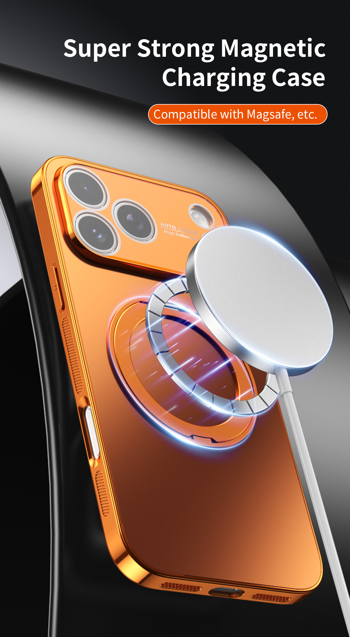 Phone Case With Magnetic Ring Stand & 360 Degree Rotating Holder_voghion.com