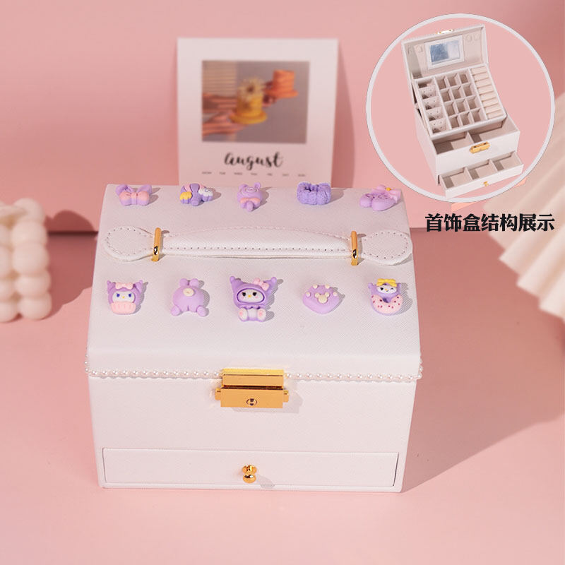 Children's Hair Accessory Organizer Jewelry Box Princess Girls' Jewelry
