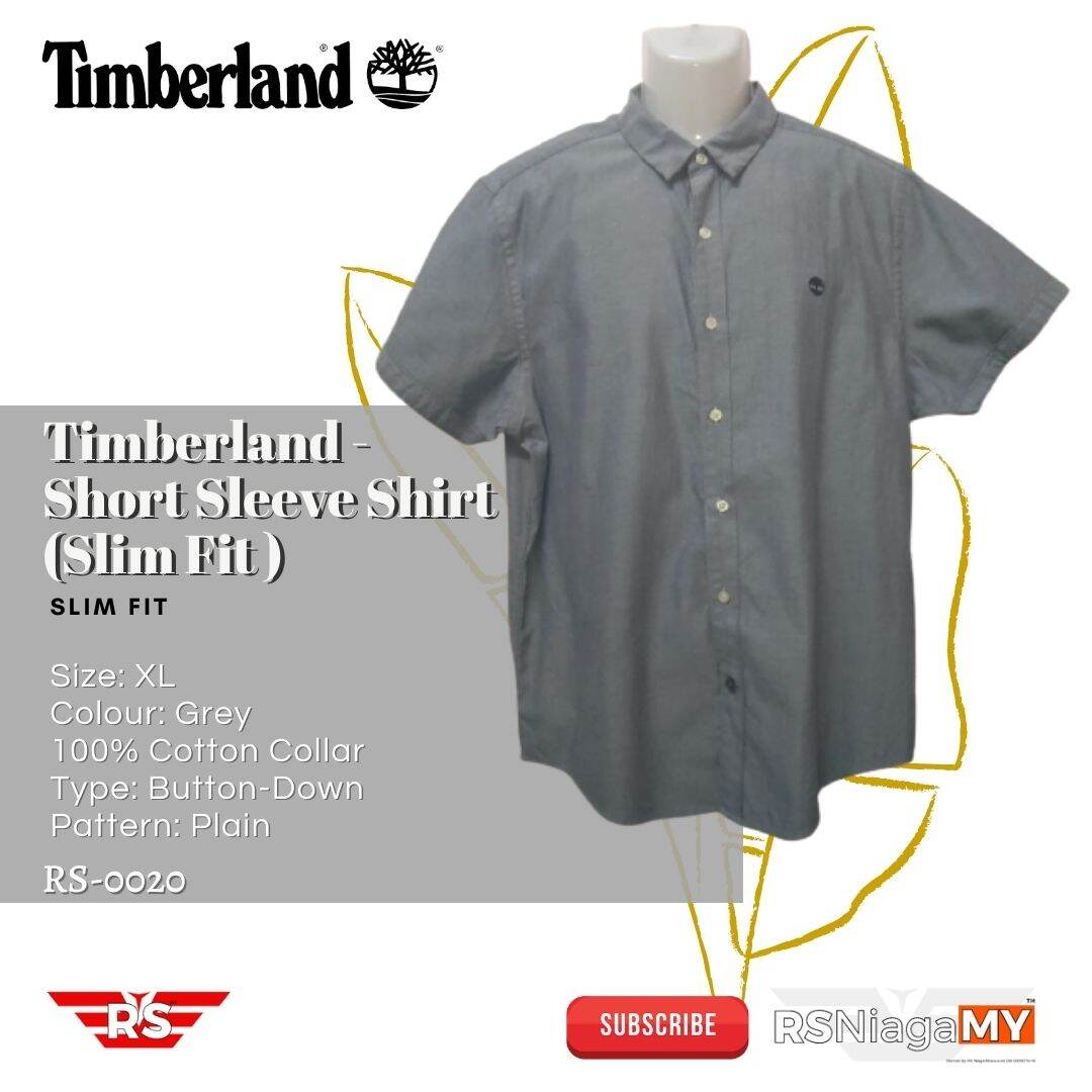 Timberland -Short Sleeve Shirt (Slim Fit ) | Lazada