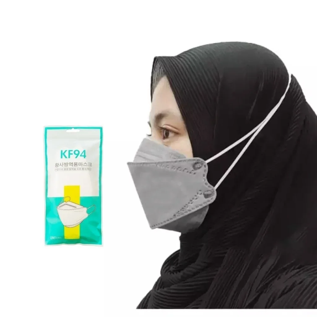 {Ready Stock Malaysia} KF94 10PCS 1 PACK / 50Pcs 1 Box 3PLY Face Mask Hijab Mask Headloop Mask Adult Face Mask Colour Mask