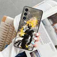 Black Soft Phone Cover Case for Samsung Galaxy A23 A53 A24 A55 A32 A36 A41 A25 A71 A22 A52 A35 A26 A72 A51 A73 Dragon Ball