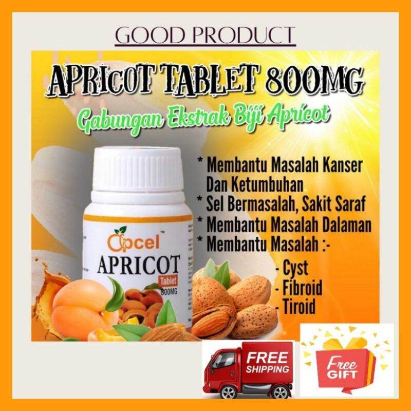 Apcel apricot vitamin & supplement terbaik 800mg Lazada