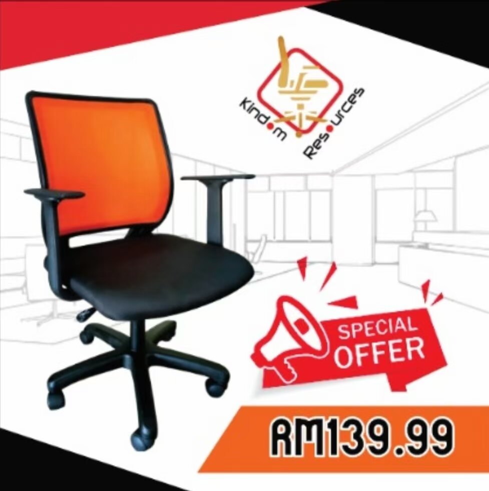 Office Chair Ergonomic & Comfortable Made In Malaysia (2 Year Warranty
