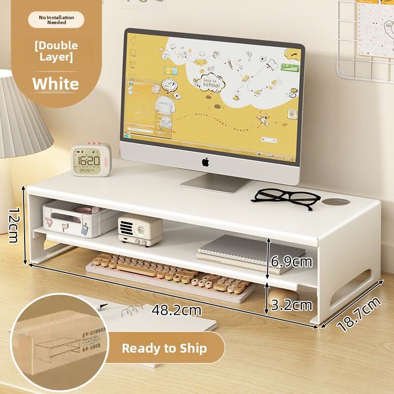 Adjustable Computer Riser Storage Shelf Metal | Lazada