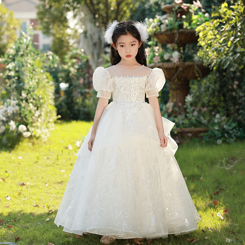 Little Girl Children's Wedding Dress High-End Birthday Piano Gown | Lazada