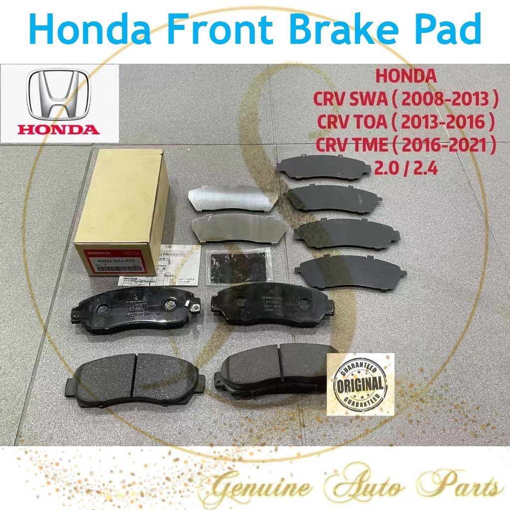 (100 ORIGINAL) HONDA CRV SWA TOA TME 2.0 / 2.4 FRONT DISC BRAKE PAD