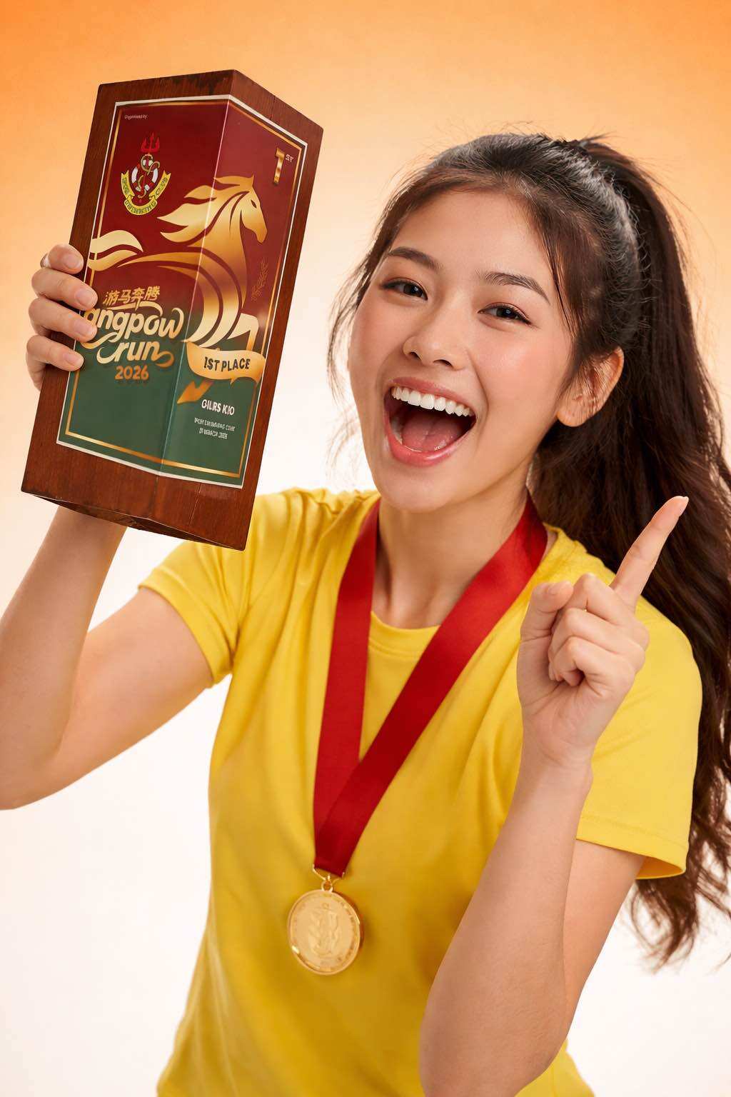 Premium Wooden Trophy Award | Custom Engraved Souvenir | Elegant Gold Acrylic Plaque | Event Prize Gift