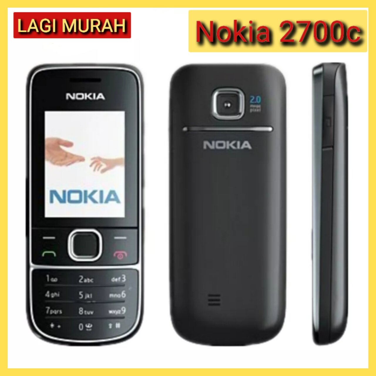 Original Nokia 2700C, 2700 Classic Unlocked GSM 2MP FM Mp3 Player Used  Cheap Mobile Phone (Ready Stock In Malaysia) | Lazada