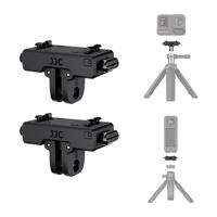 JJC Magnetic Quick Release Adapter For Insta360 X5 / ACE PRO / ACE PRO2 / ACEFoldable Two-prong Mount with 1/4″-20 Thread Design Compatible With Tripods/Selfie Sticks And More Accessories Suitable For Live Streaming/Vlog/Outdoor Shooting