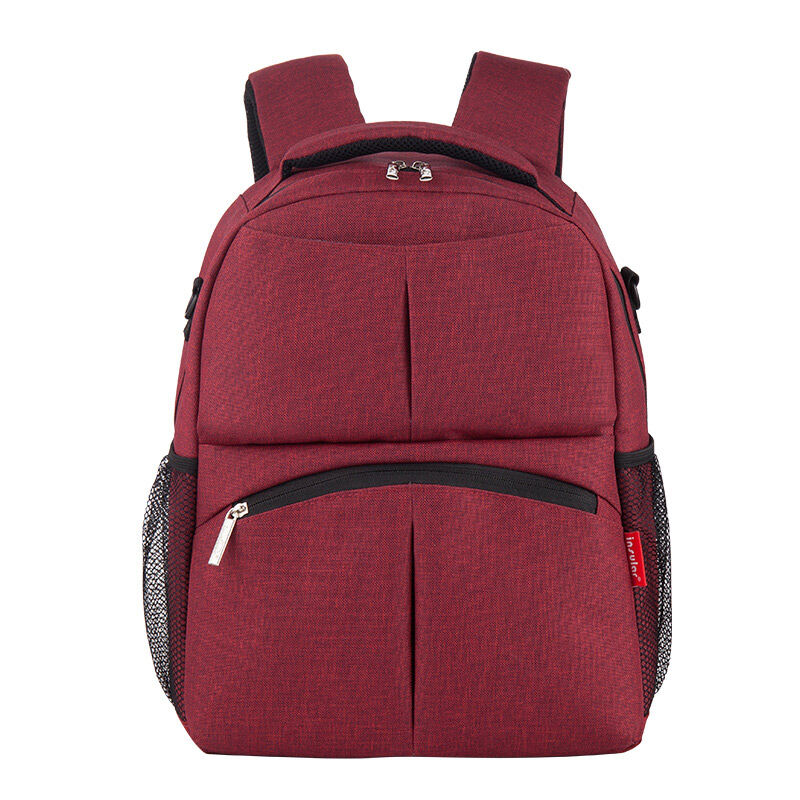 Insular | INSULAR Solid Color Diaper Bag Backpack - Waterproof Multifunctional Nappy Backpack for Mommy Baby Care Essentials