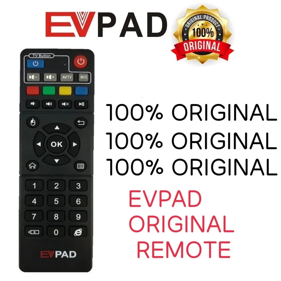 EVPAD / EPLAY Remote Control ORIGINAL for EVpad 3S / 3 / 3Max /3plus / 2S / Pro+ / Plus / 5S / 5P / 5MAX