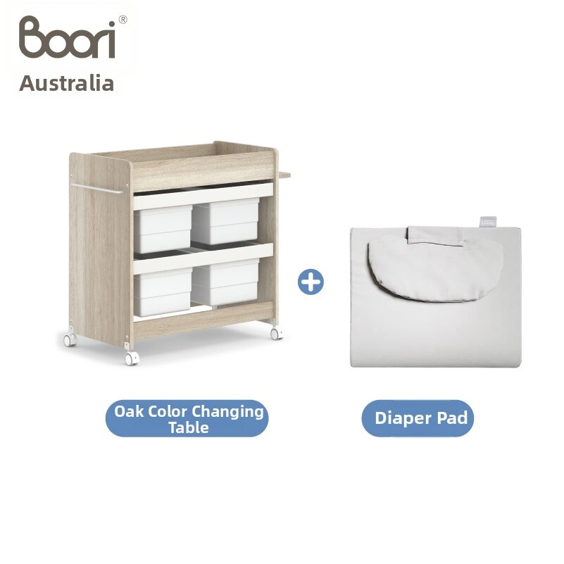 Boori Kids | Multifunctional Portable Baby Changing Table And Storage Shelf