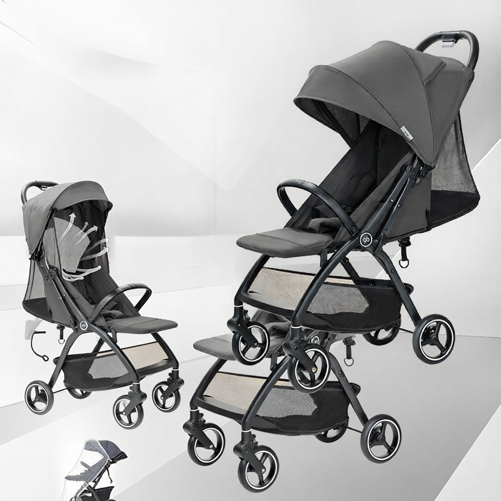gb | All-in-one Adjustable Baby Stroller Light Portable Front Suspension