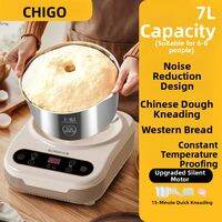 「China Plug」CHIGO | Home Use Small Automatic Dough Mixer & Pasta Maker
