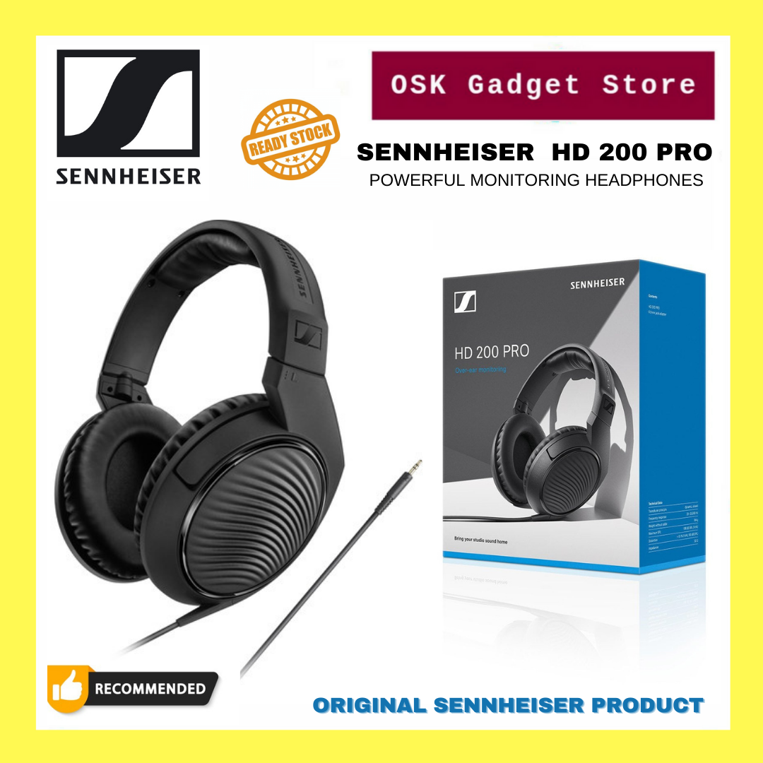 Sennheiser HD 200 Pro HD200 Pro Monitoring Headphones | Powerful And ...