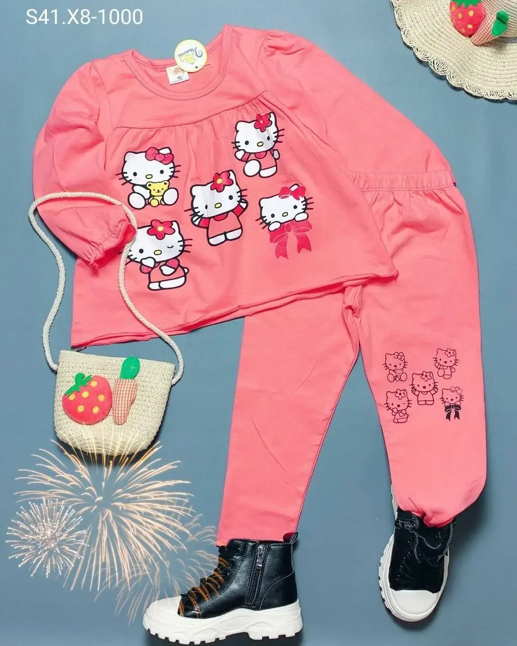 Pyjamas Doll Hello Kitty Peach Colour