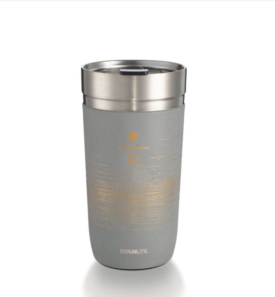 Starbucks Gray Gold Stanley Reserve Stainless Steel Tumbler (16oz) 