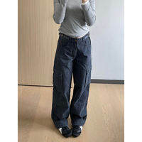 SUODUN | Luxurious Multi-Pocket Work Pants Loose Straight Leg
