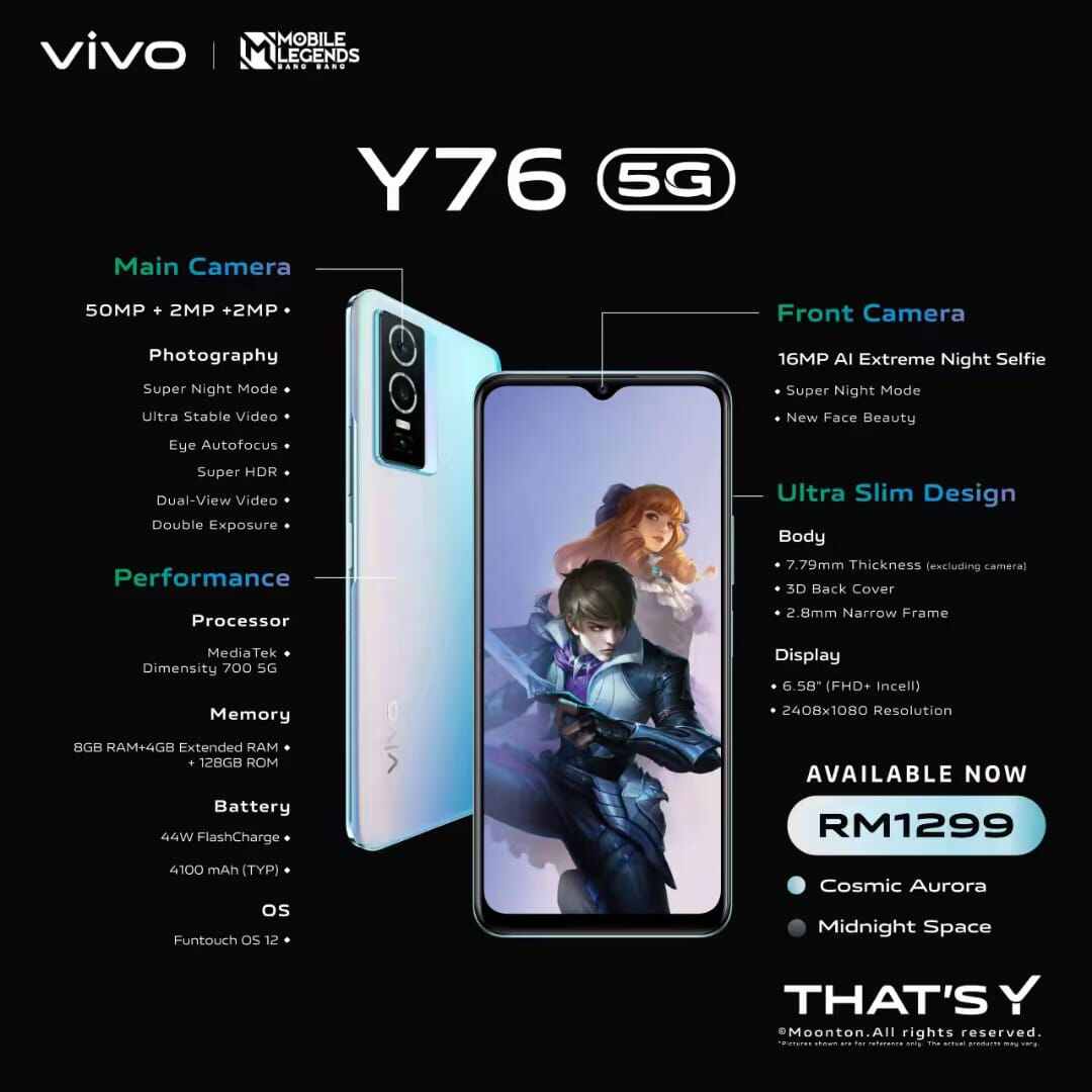 telefon vivo y76