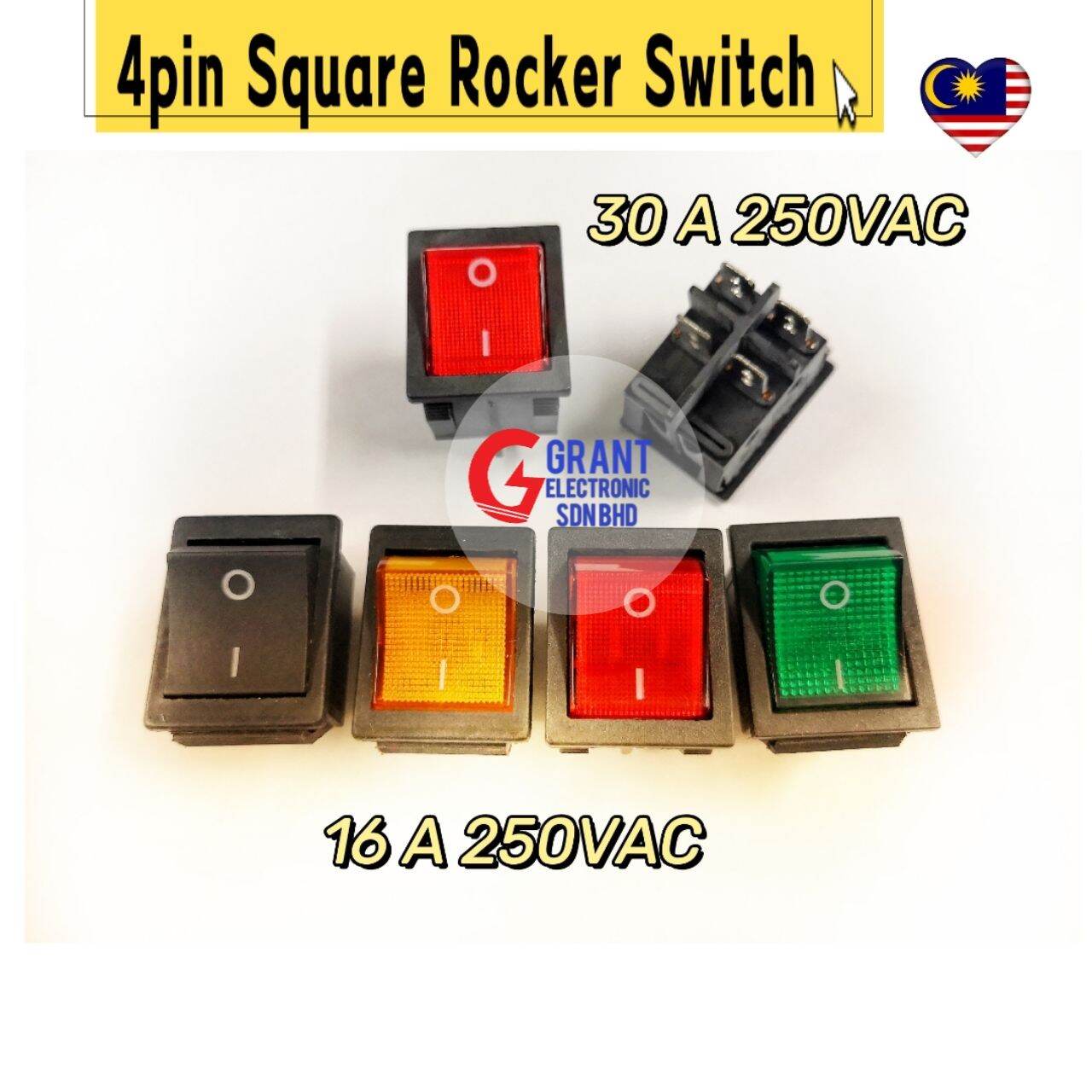 4 PIN REPLACEMENT ROCKER SWITCH FOR BUSH LY2211WCW LY1911 LCD TV HD