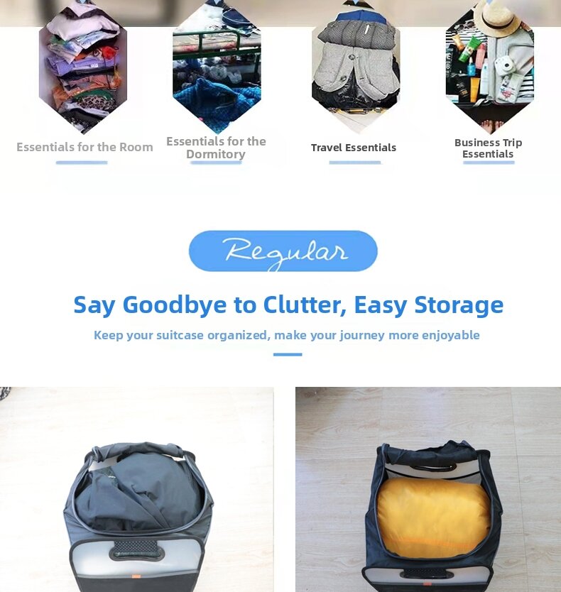 Large Capacity Drawstring Storage Bag, Round Bottom Dustproof Moisture Proof Pouch For Clothes Toys Blankets
_voghion.com