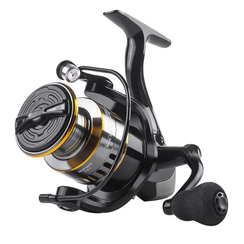 Tất cả các kim loại Max kéo 10kg 12BB tốc độ cao quay Reel saltwater câu cá Ống cuộn tỷ lệ Ống cuộn dây câu quăng 5.2:1