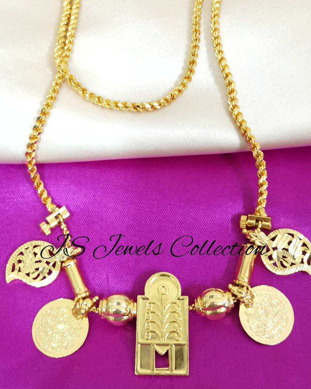 Gold Plated Thennai Maram Thali Full 