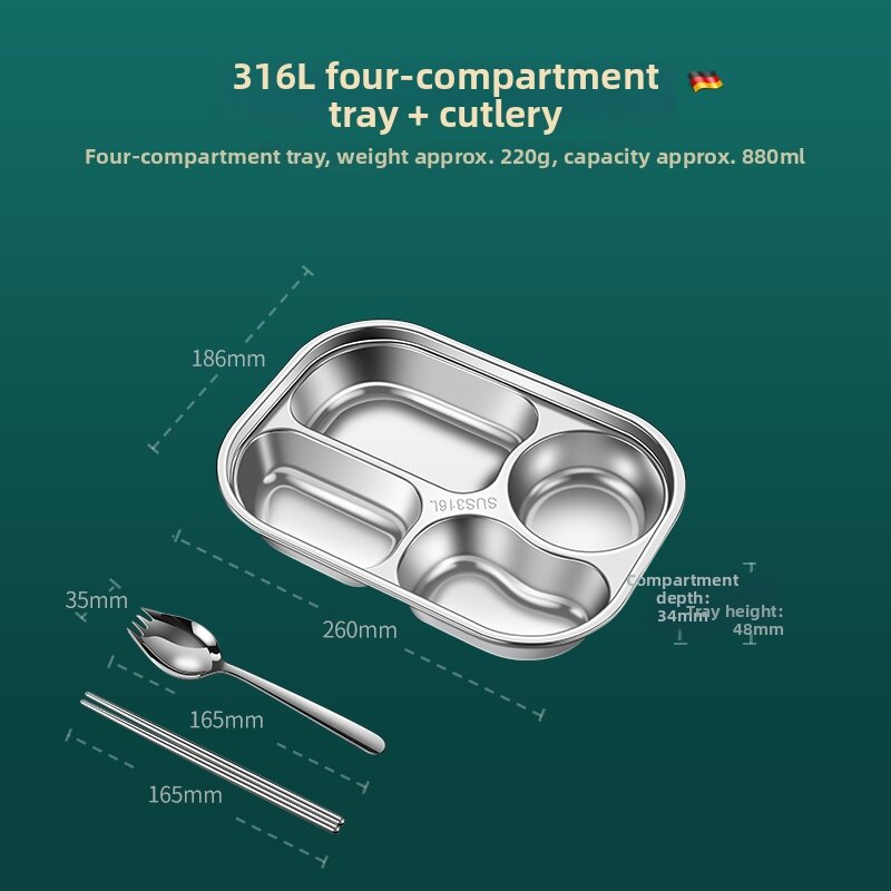 BOMANSI | Child Segmented 316L Stainless Steel Plate