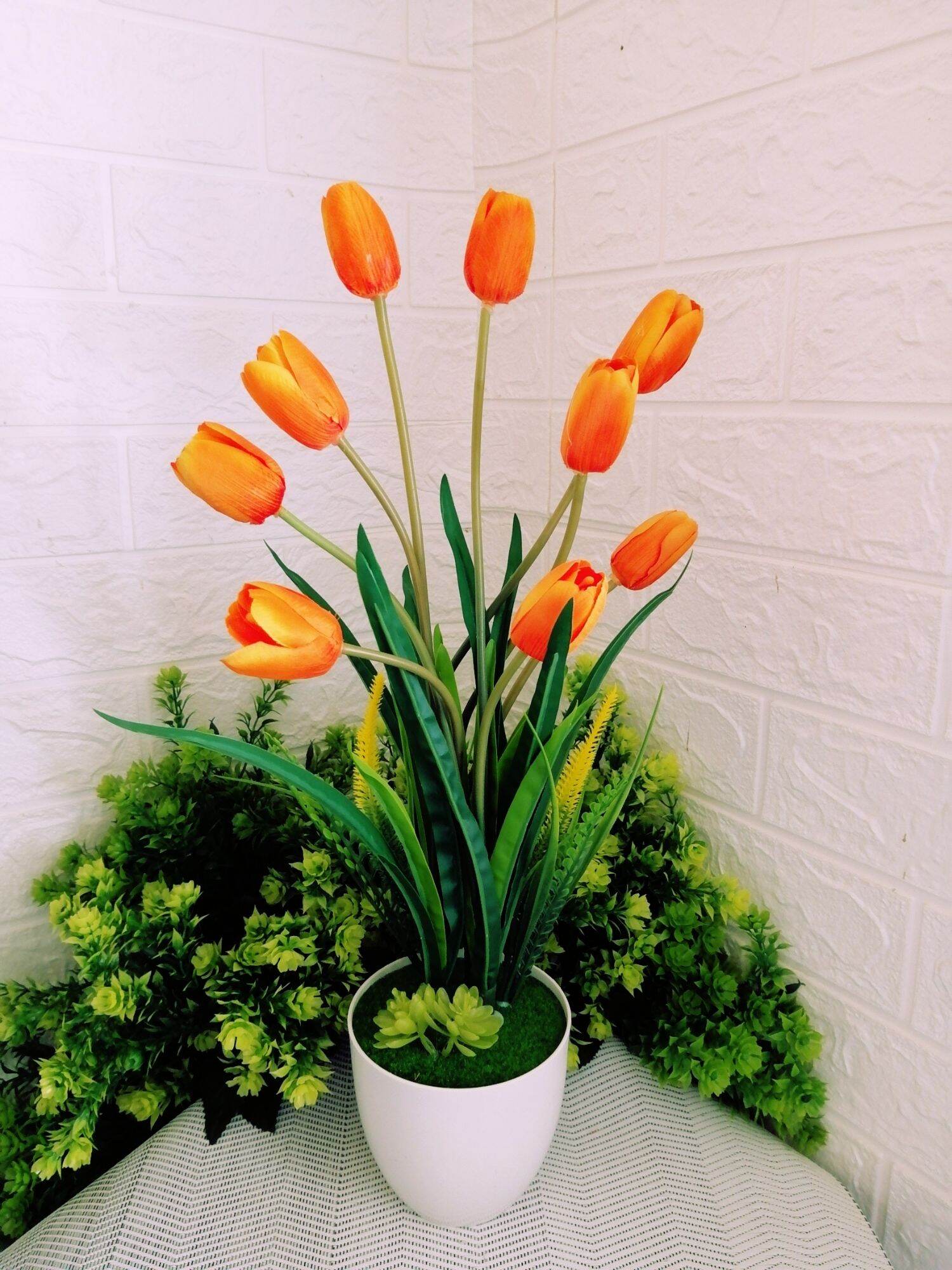 bunga hiasan bajet tulips Artificial Flower Plants | Lazada