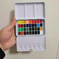 Winsor & Newton | Portable Three-fold Metal Box Watercolor Set