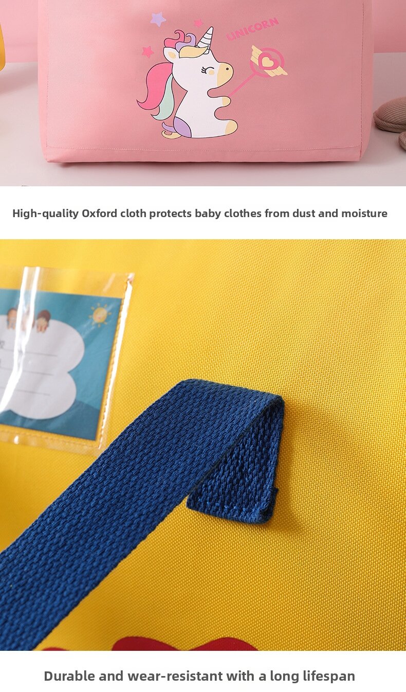 Waterproof Cartoon Oxford Cloth Foldable Storage Bag For Quilt_voghion.com