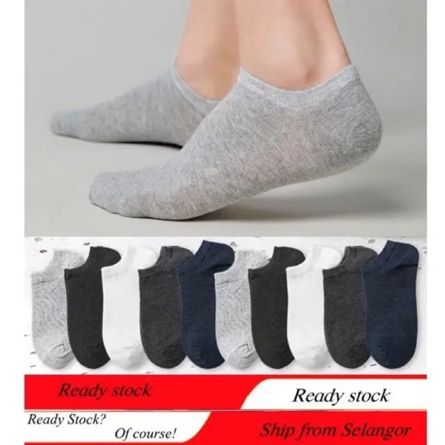 [Malaysia Ready Stock] Unisex Japan Low Ankle Boat Socks Short Socks Shallow Invisible Socks Casual Socks