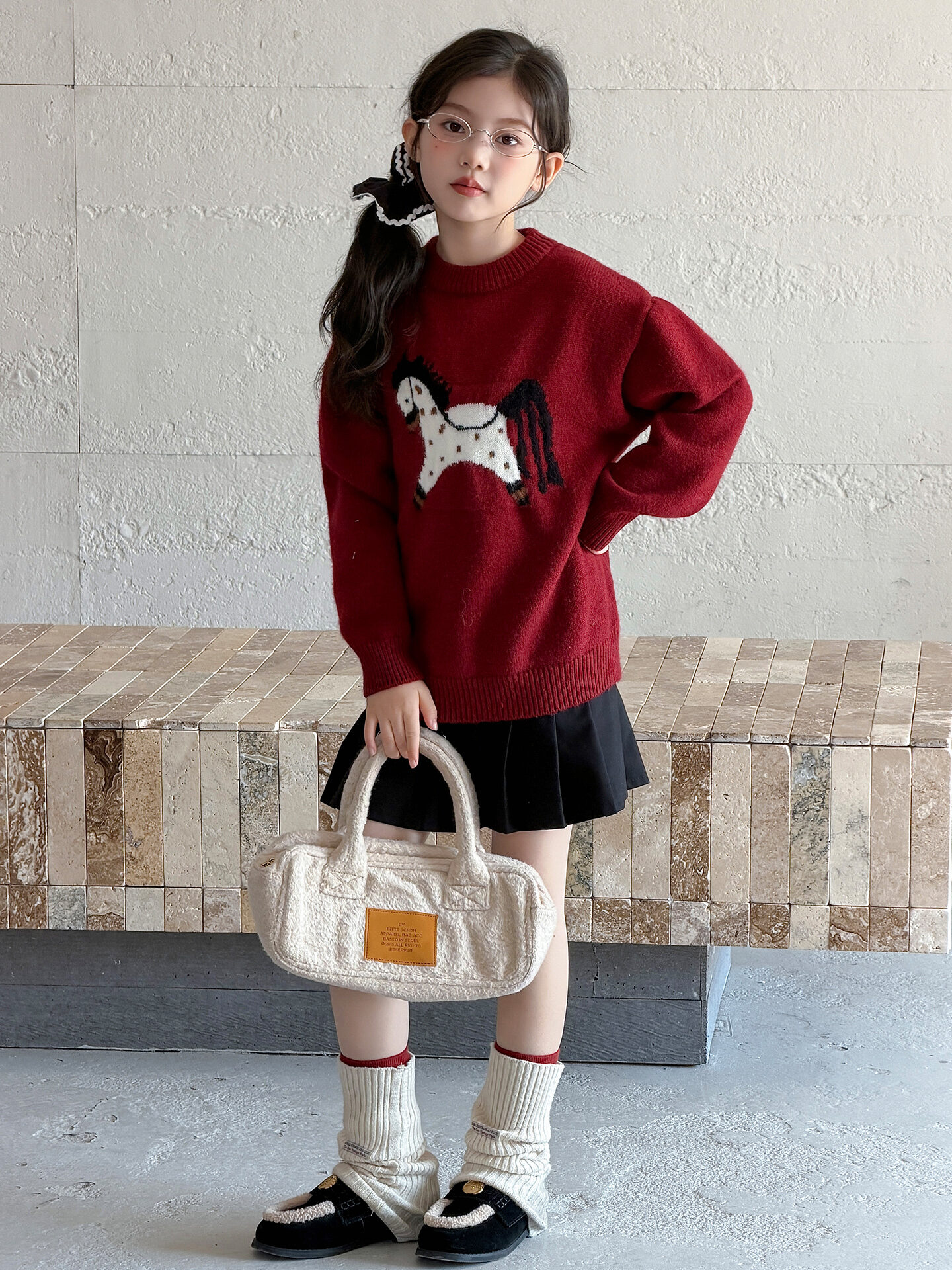 H.S.H Kids | Trendy Red Sweater For Big Girls Harga 142 Ringgit*Penghantaran Percuma