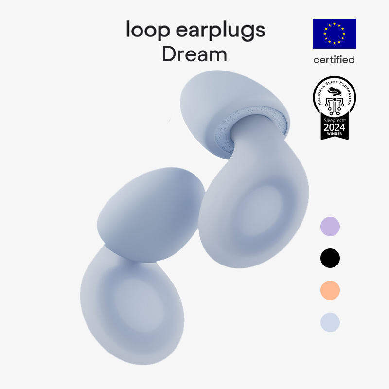 Loop Dream – Silicone/Memory Foam Earplugs for Sleep Comfort | Comfortable Ear Plugs for Snoring Blocking & Sleeping | Customized Fit | 27dB (SNR) Noise Reduction