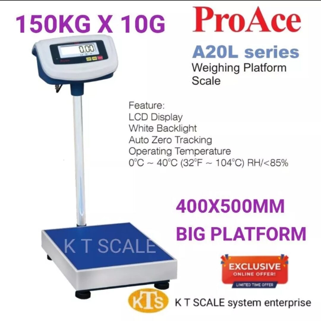 SIRIM PATTERN APPROVAL 150KG/200KG PROACE A20L DIGITAL PLATFORM SCALE