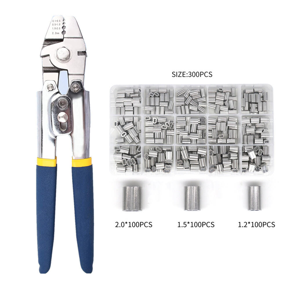 Wire Rope Crimping Swaging Tool Cable Crimps For Aluminum Double Barrel Ferrule Crimping Loop 6456