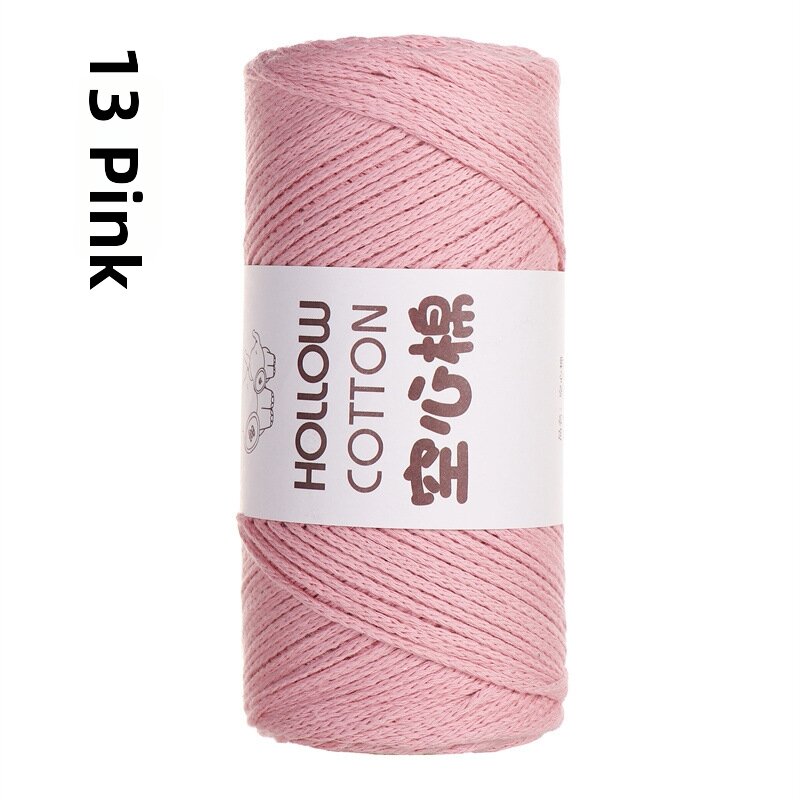 Hollow Core Medium Coarse Cotton Hemp Yarn 2mm