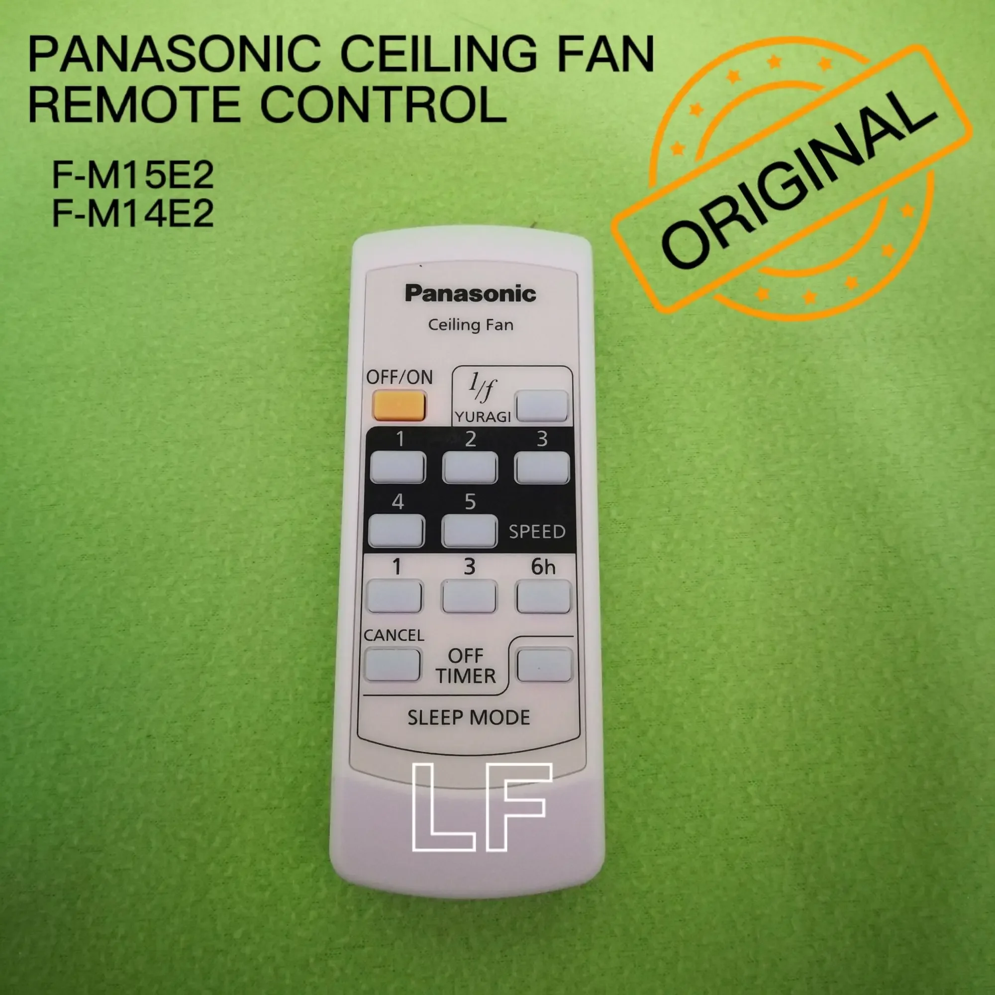 KDK / Panasonic Original Ceiling Fan Remote Control K14Y2 / K15Y2 Use for F-M15E2, F-M14E2