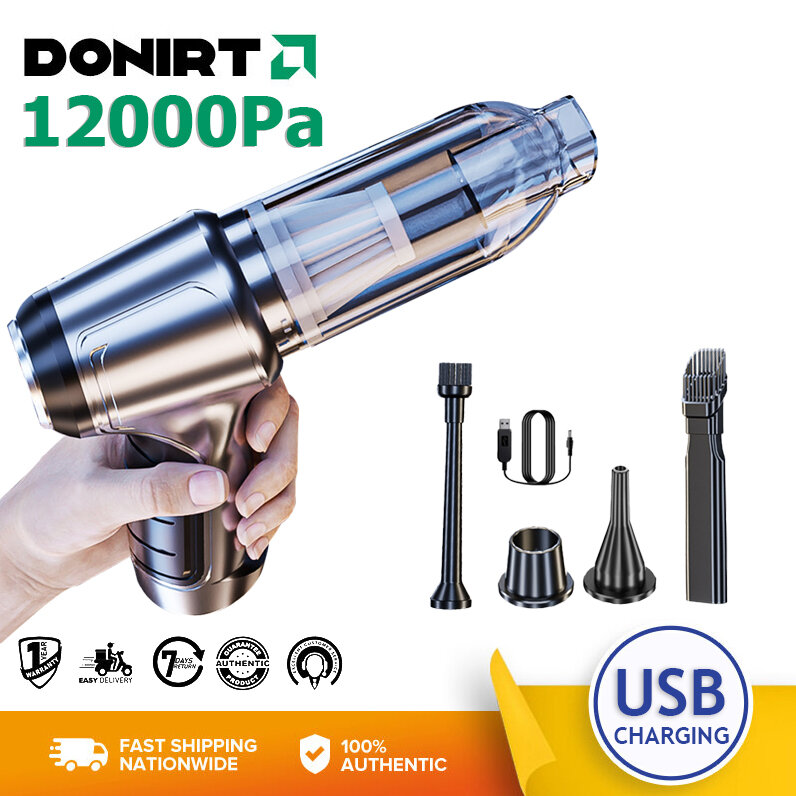 Cầm tay máy hút bụi xe hơi 12000PA chân không mạnh mẽ Cleaner USB không dây xách tay máy lọc không khí Vacum