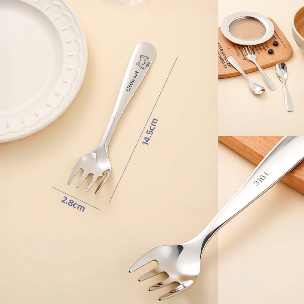 JIDI | Food Grade Personal Kids Use Cute Soup Spoon 316 Stainless Steel