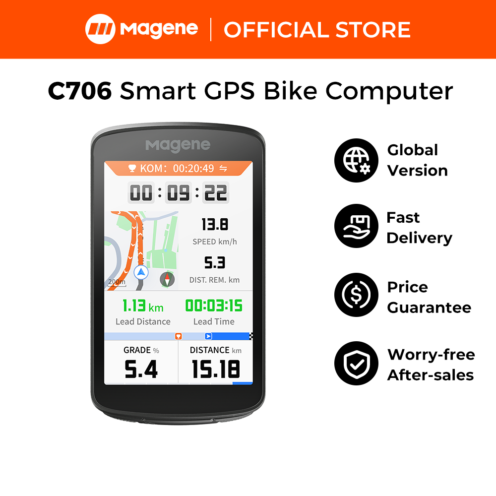 Magene C706 Smart GPS Bike Computer Freeride ClimbPro Strava Segments Voice Navigation Hear Your Directions Focus on the Ride ราคา 8,625 บาท*ส่งฟรี
