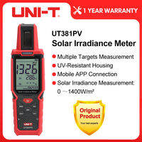 UNI-T Solar Irradiance Meter UT381PV 1400W/m² Bluetooth APP Irradiance Tester For Solar Panel Installation and Maintenance Irradiance Tester With Temperature Measurement UV-Resistant Housing IP65