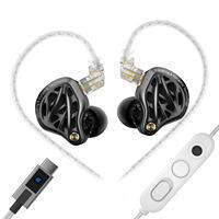 KZ Vibe X IEM 2DD In Ear Monitor with Haptic Bass Vibrations Sound Isolating Earphones Secure in-Ear Fit Hifi Wired Earbuds for Musician Stage Monitoring & Audiophiles