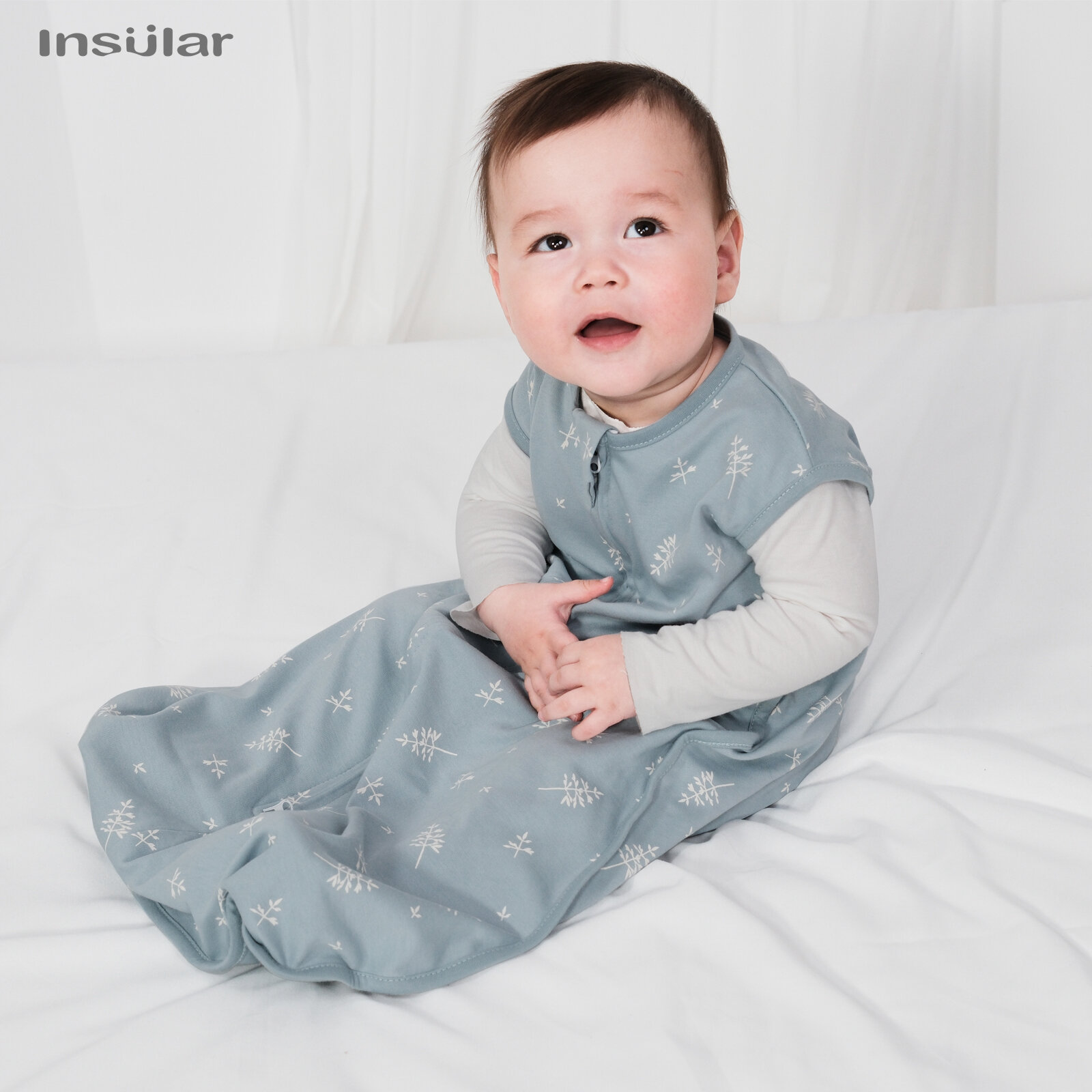 Insular Baby Sleeping Bags Pure Cotton Newborn Cocoon Sleep Sacks Envelope Type Infant Printed Pajamas Double Zipper Four Seasons 0-2Y ราคา 238 บาท*ส่งฟรี
