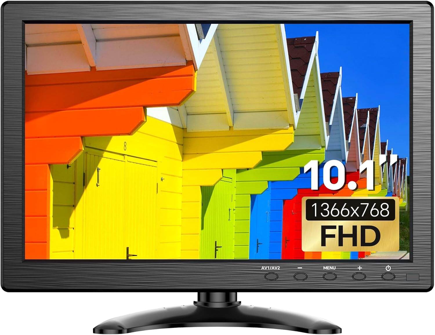 Eyoyo 10.1 inch Security Monitor 1366x768 Resolution, Small HDMI Monitor Supporting HDMI VGA AV BNC USB Input, Small Screen with Built-in Speakers for PC CCTV Camera NVR (touchscreen optional) ราคา 2,100 บาท*ส่งฟรี