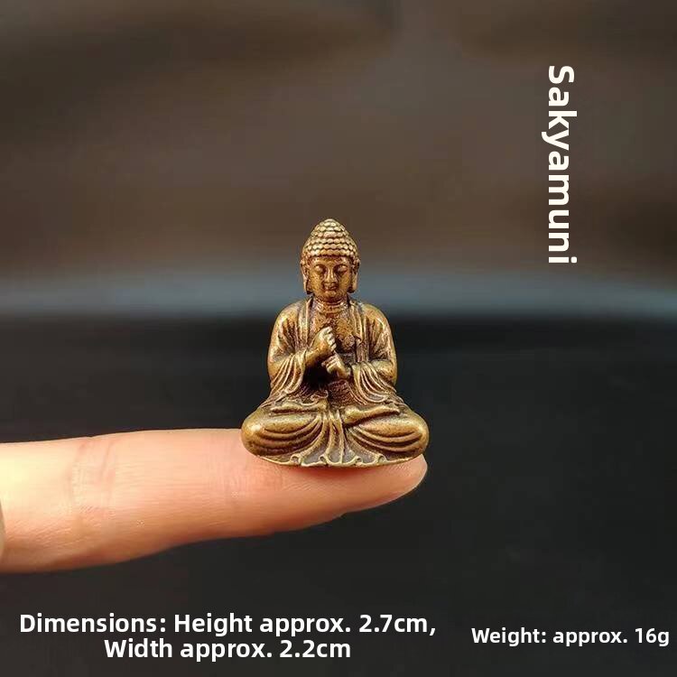 DAYUANTANG | Mini Solid Pure Copper Statue of Buddha and Guanyin Deity
