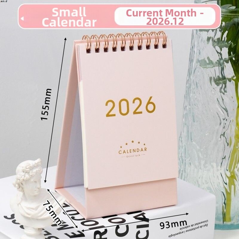 Retro Style Simple Desktop Calendar Made of Kraft Paper