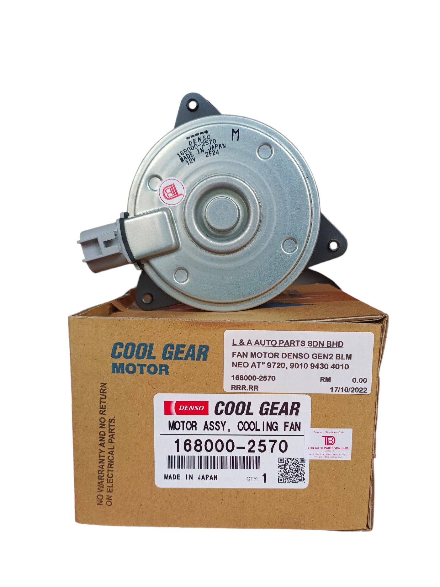 FAN MOTOR 100ORIGINAL DENSO GEN2 PERSONA SAGA BLM FLX IRIZ VIOS NCP93