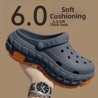 XMAW | Men Summer Thick Sole Height Increasing Anti-slip Clog Sandals